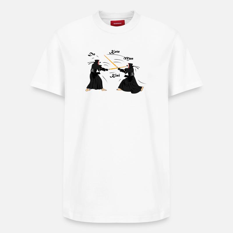 kendo - T-shirt unisexe décontracté en coton Supima – de SPREAD - blanc