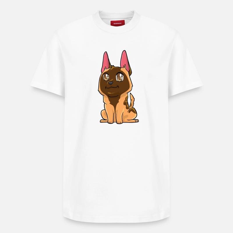 Malinois - T-shirt unisexe décontracté en coton Supima – de SPREAD - blanc