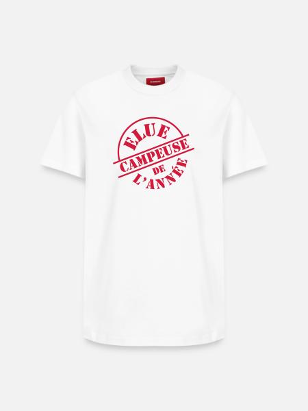 Elue Campeuse de l'année - T-shirt unisexe décontracté en coton Supima – de SPREAD - blanc