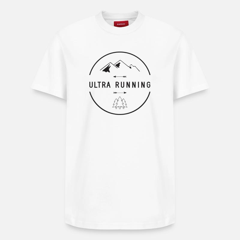Ultra Running - T-shirt unisexe décontracté en coton Supima – de SPREAD - blanc