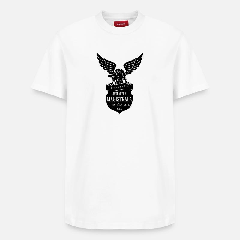 Magistrala - T-shirt unisexe décontracté en coton Supima – de SPREAD - blanc