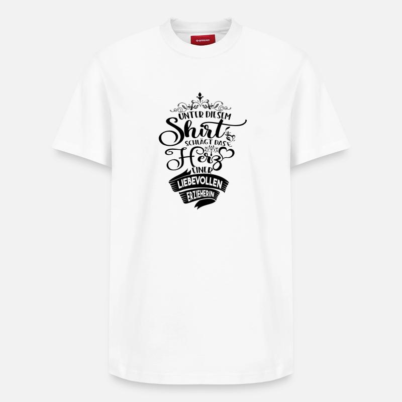 L’éducatrice idées de cadeaux - T-shirt unisexe décontracté en coton Supima – de SPREAD - blanc