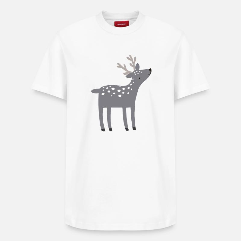 Renne Hirsch - T-shirt unisexe décontracté en coton Supima – de SPREAD - blanc