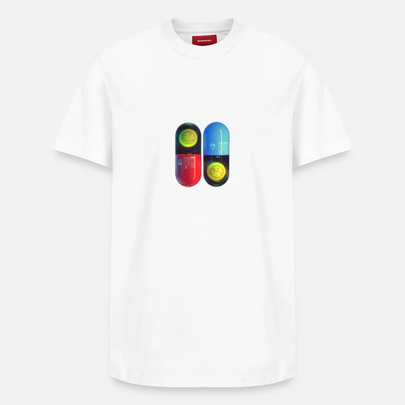 matrix nirvana - Relaxed Unisex Supima Cotton T-Shirt – by SPREAD - white