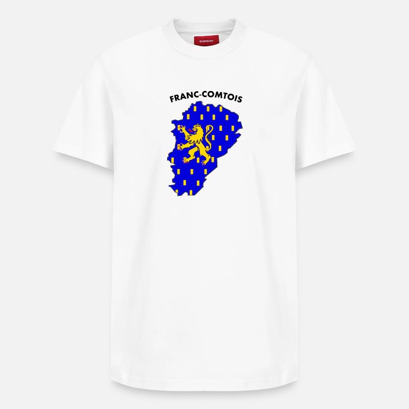 franc-comtois - T-shirt unisexe décontracté en coton Supima – de SPREAD - blanc