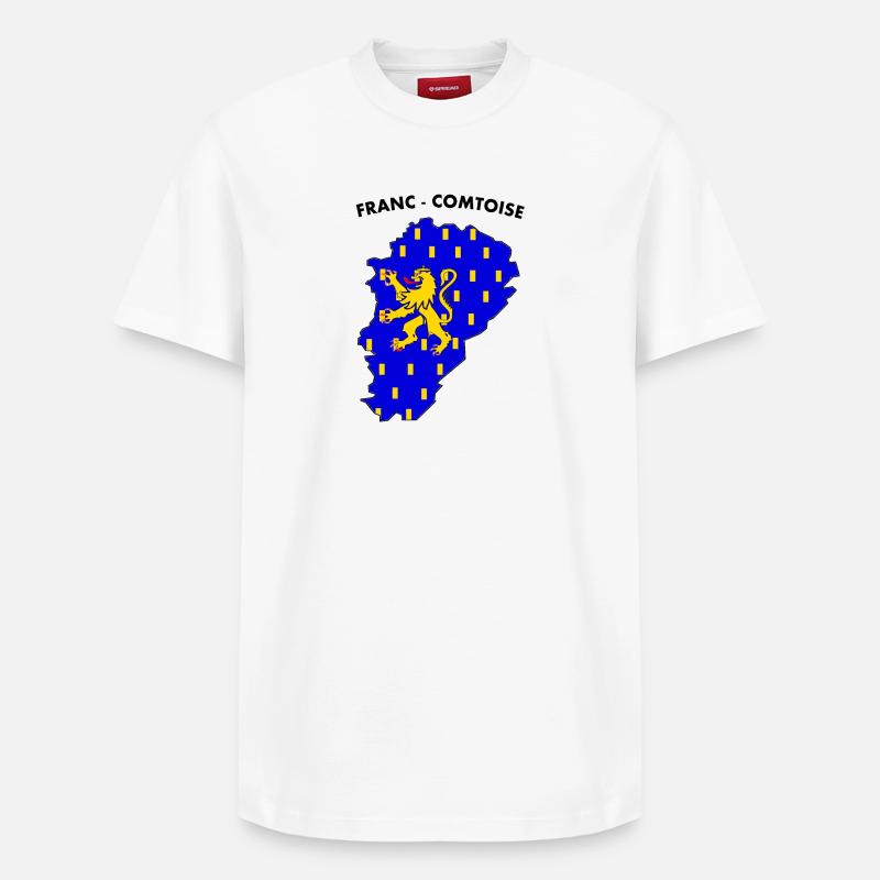 franc-comtoise - T-shirt unisexe décontracté en coton Supima – de SPREAD - blanc