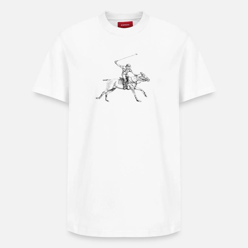 polo - T-shirt unisexe décontracté en coton Supima – de SPREAD - blanc