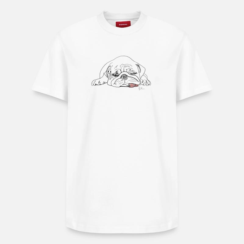 Carlin - T-shirt unisexe décontracté en coton Supima – de SPREAD - blanc