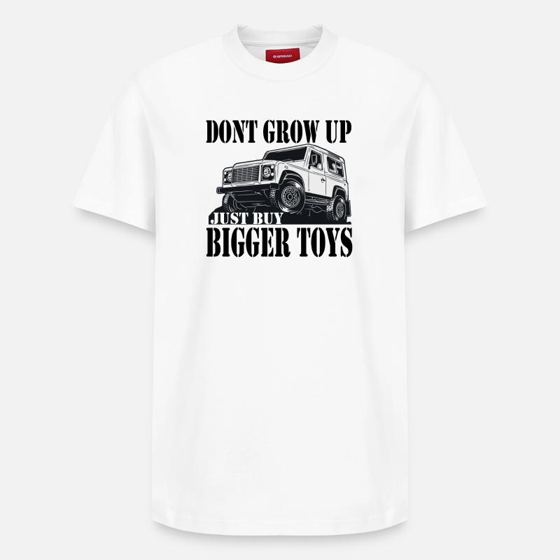 Defender Land-Rover Gift cadeau - T-shirt unisexe décontracté en coton Supima – de SPREAD - blanc