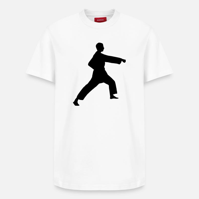 Punch karaté ou teakwondo punch - T-shirt unisexe décontracté en coton Supima – de SPREAD - blanc