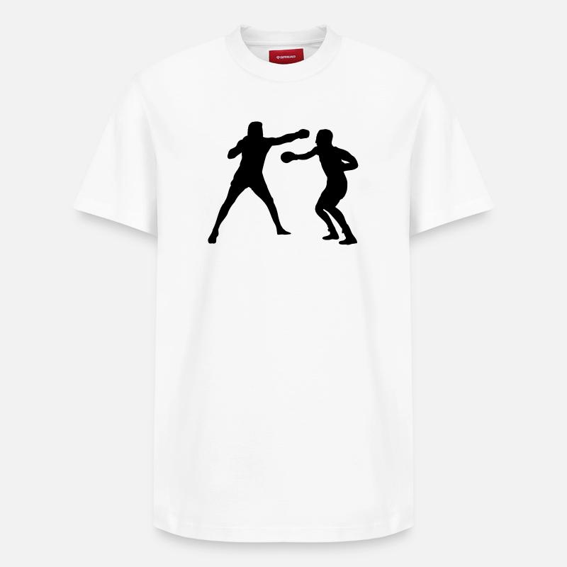 Boxkampftraining - Relaxed Unisex Supima Cotton T-Shirt – von SPREAD - Weiß