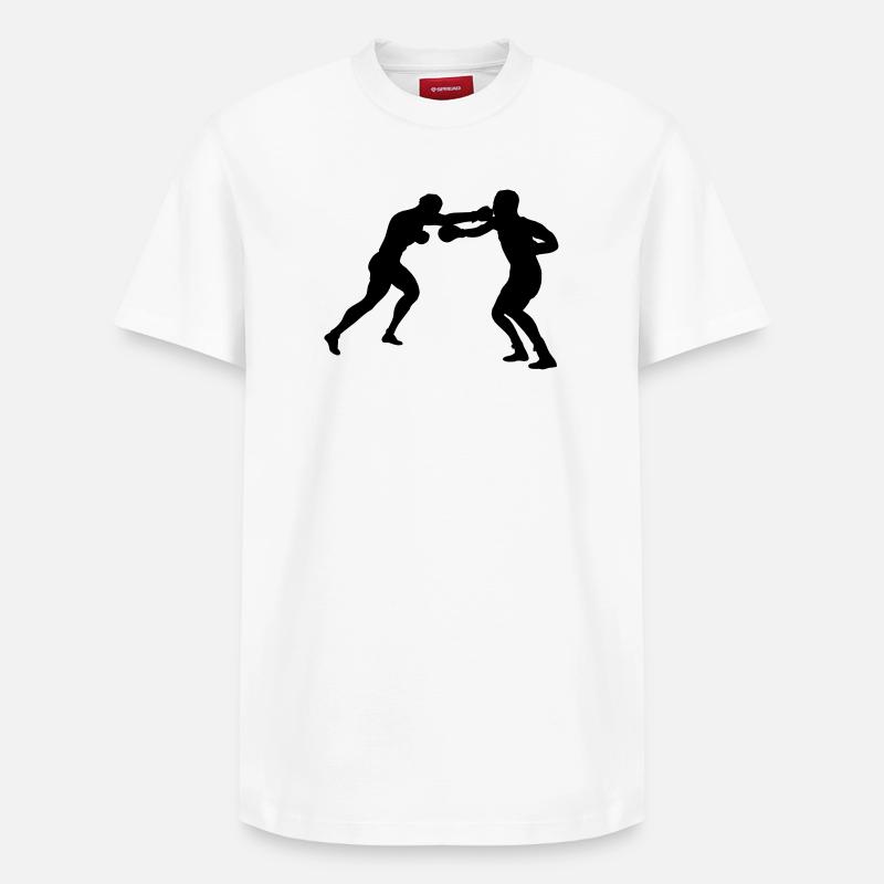 Boxkampf - Relaxed Unisex Supima Cotton T-Shirt – von SPREAD - Weiß