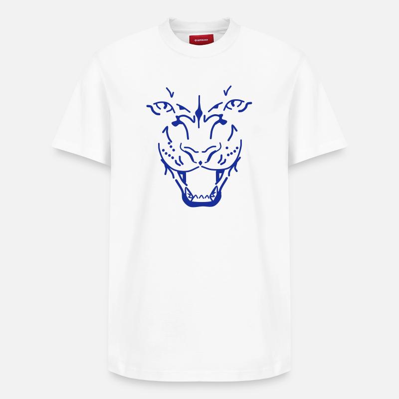 tigre - T-shirt unisexe décontracté en coton Supima – de SPREAD - blanc