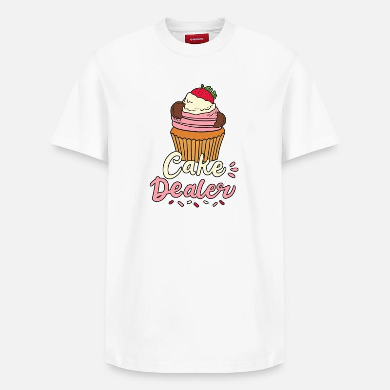 Boulangerie de gâteaux - T-shirt unisexe décontracté en coton Supima – de SPREAD - blanc