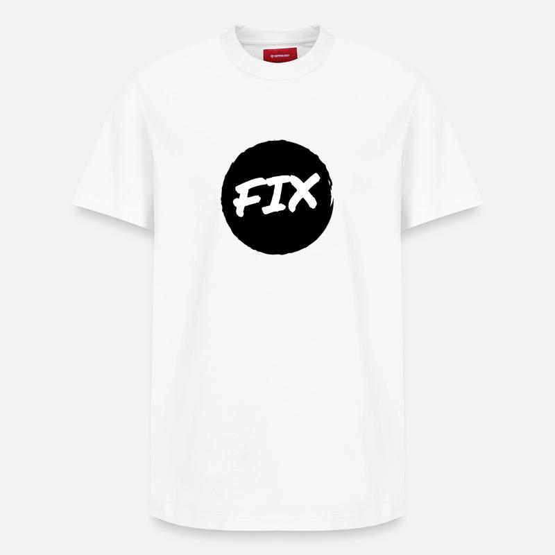 Fix - 100% sicher, fix hoit Oida ;-) - Relaxed Unisex Supima Cotton T-Shirt – von SPREAD - Weiß