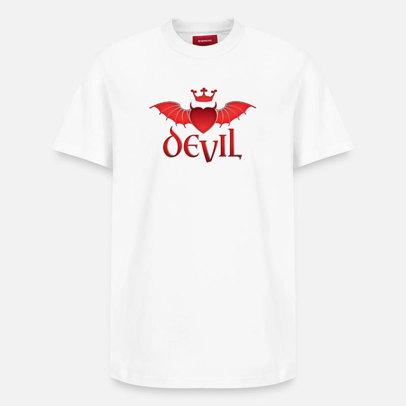Engel & Teufel - T-shirt unisexe décontracté en coton Supima – de SPREAD - blanc
