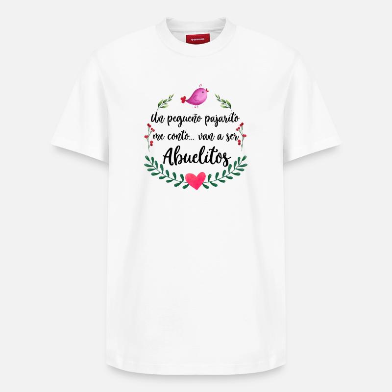 Annonce d’Abuelitos - T-shirt unisexe décontracté en coton Supima – de SPREAD - blanc