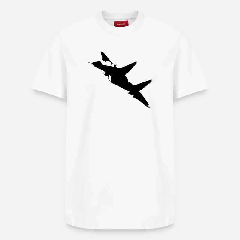 Avion - T-shirt unisexe décontracté en coton Supima – de SPREAD - blanc
