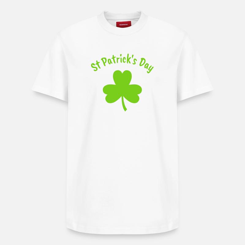St. Patrick - Relaxed Unisex Supima Cotton T-Shirt – von SPREAD - Weiß