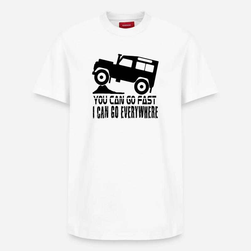 defender Landy Anywhere - T-shirt unisexe décontracté en coton Supima – de SPREAD - blanc