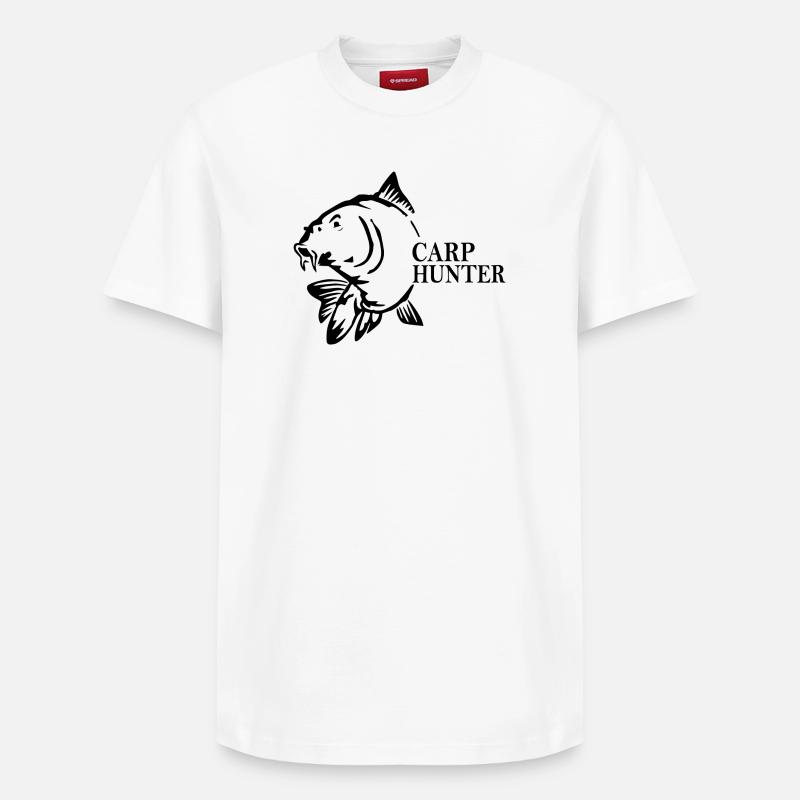 Chasseur de carpes - T-shirt unisexe décontracté en coton Supima – de SPREAD - blanc