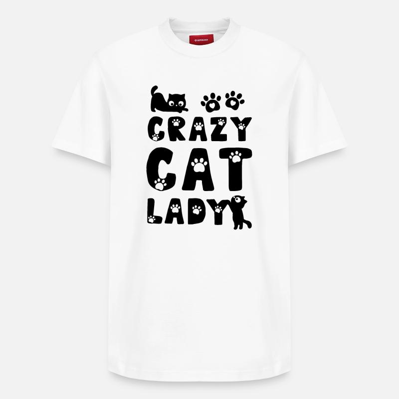 Chat Chats - T-shirt unisexe décontracté en coton Supima – de SPREAD - blanc