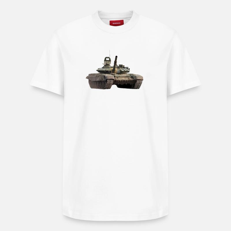 T-72 - T-shirt unisexe décontracté en coton Supima – de SPREAD - blanc