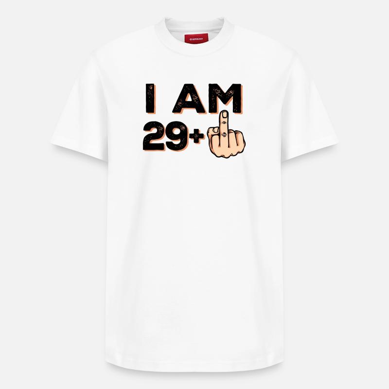 Déclaration anniversaire 30 ans - T-shirt unisexe décontracté en coton Supima – de SPREAD - blanc