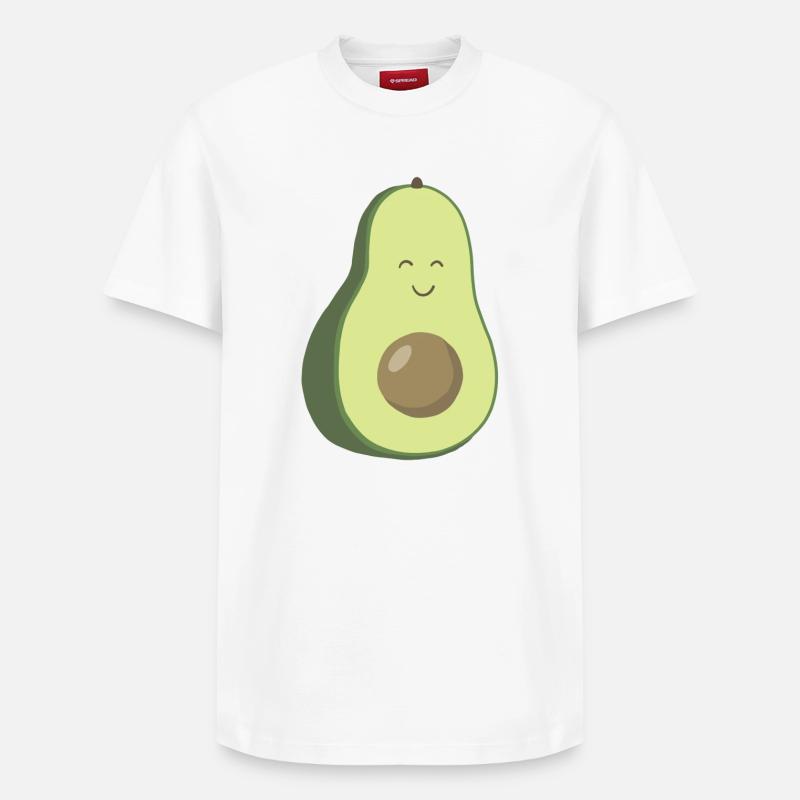 Avocado - T-shirt unisexe décontracté en coton Supima – de SPREAD - blanc