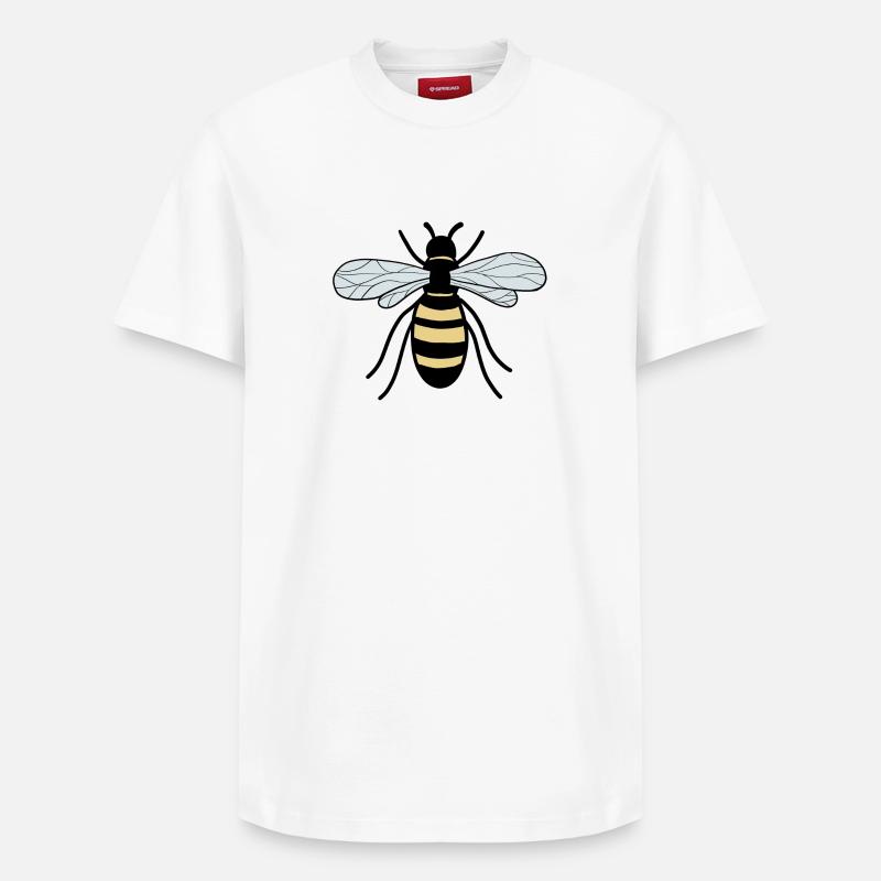 Abeille - T-shirt unisexe décontracté en coton Supima – de SPREAD - blanc