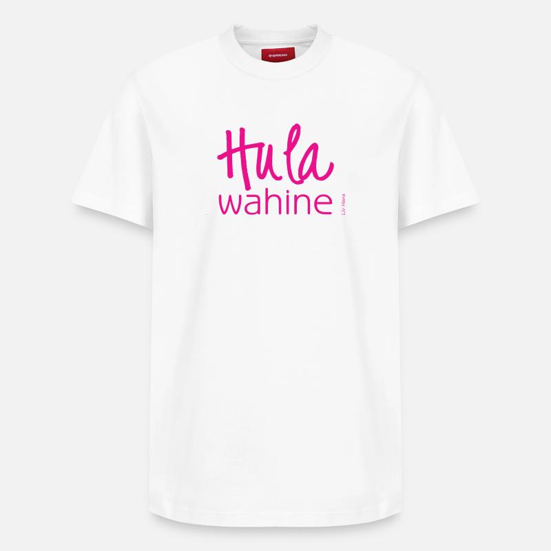 Hula wahine - T-shirt unisexe décontracté en coton Supima – de SPREAD - blanc