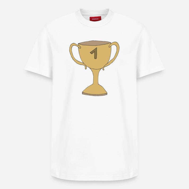 coupe d’or - T-shirt unisexe décontracté en coton Supima – de SPREAD - blanc