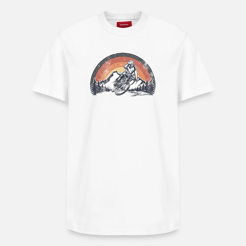 Millésime de descente - T-shirt unisexe décontracté en coton Supima – de SPREAD - blanc