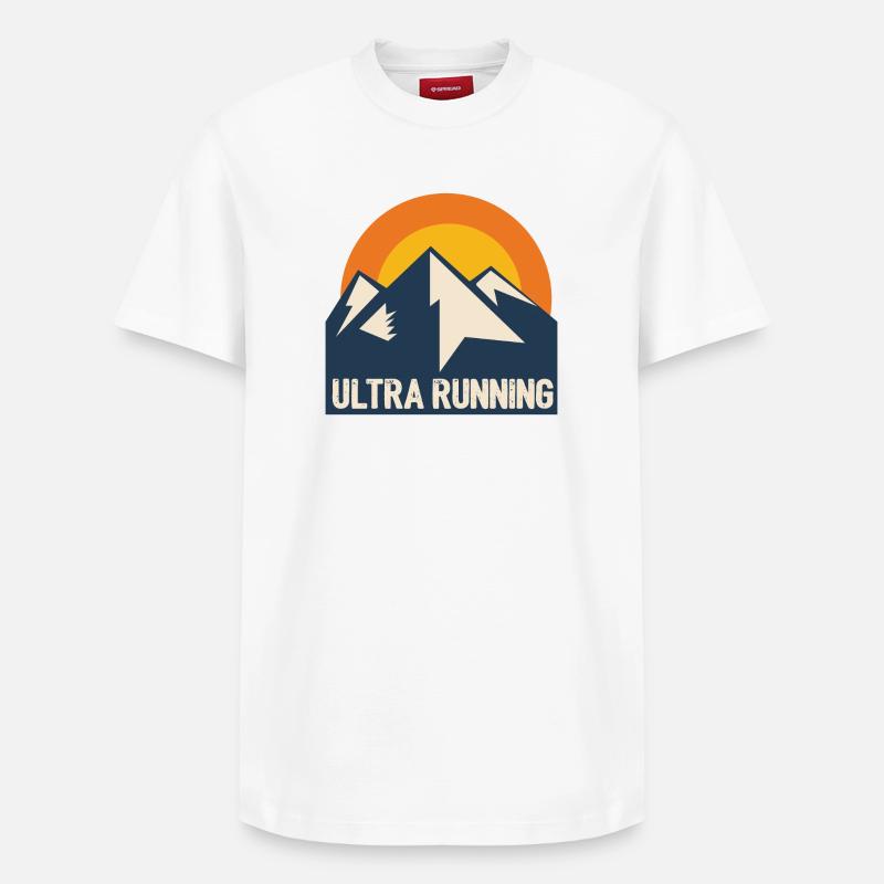 Ultra en cours d’exécution - T-shirt unisexe décontracté en coton Supima – de SPREAD - blanc