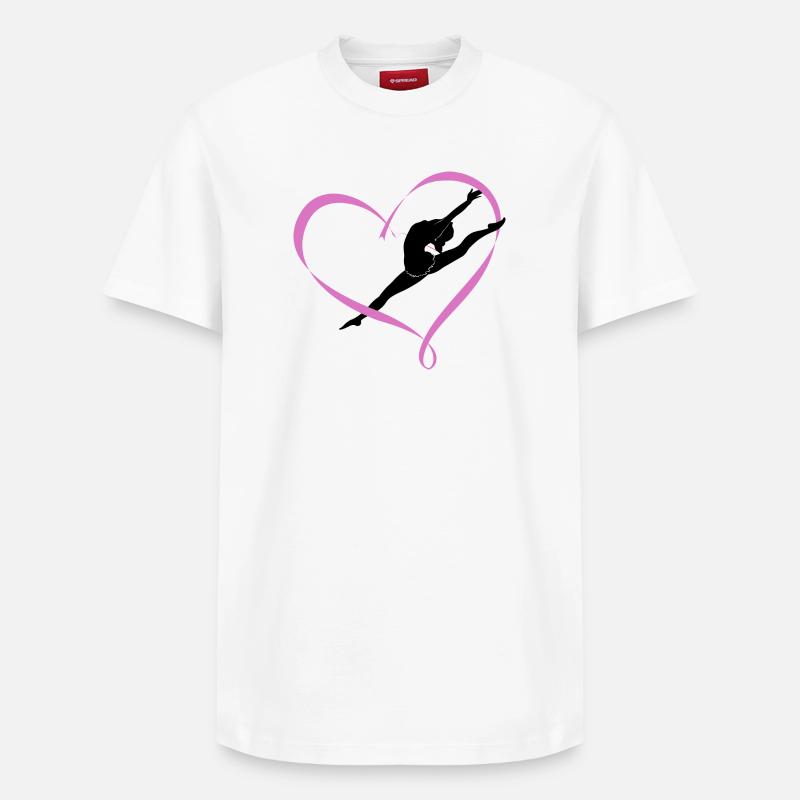 Dance - Relaxed Unisex Supima Cotton T-Shirt – von SPREAD - Weiß