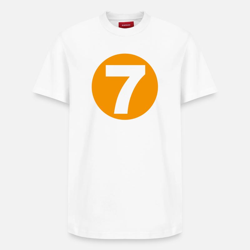 7 Boule de billard - T-shirt unisexe décontracté en coton Supima – de SPREAD - blanc