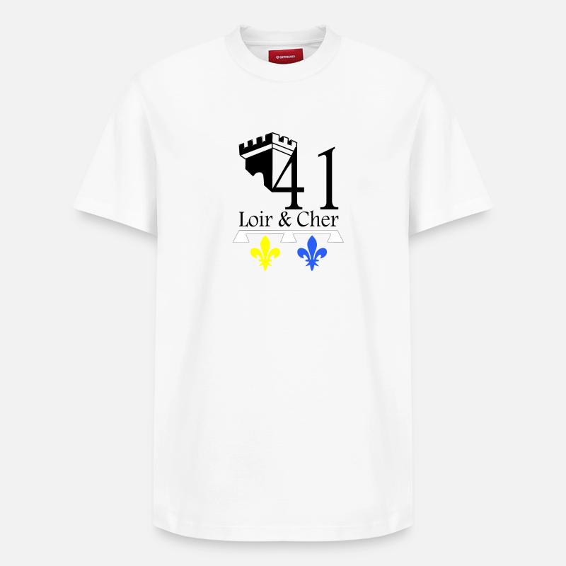 Loir & Cher - T-shirt unisexe décontracté en coton Supima – de SPREAD - blanc