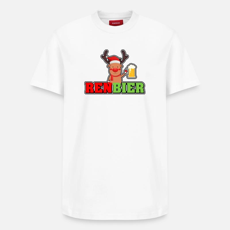 RenBier - Relaxed Unisex Supima Cotton T-Shirt – von SPREAD - Weiß
