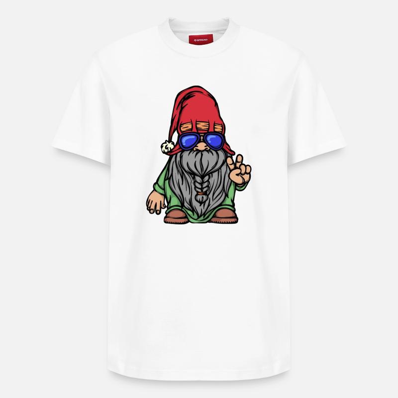 Bart Vollbart Gesichtsbehaarung Bartfrisur - Relaxed Unisex Supima Cotton T-Shirt – von SPREAD - Weiß