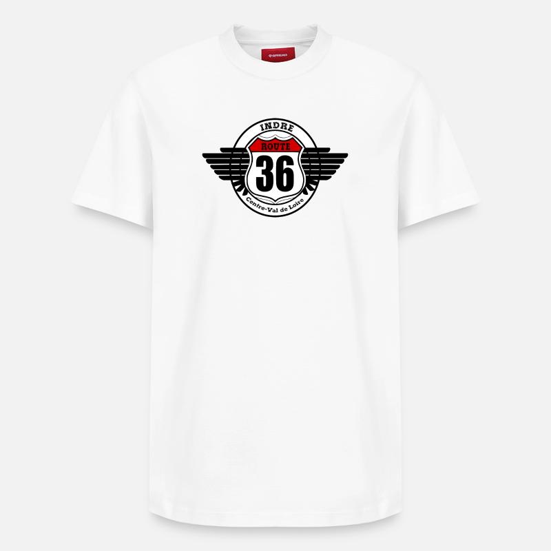 LA ROUTE 36 - T-shirt unisexe décontracté en coton Supima – de SPREAD - blanc