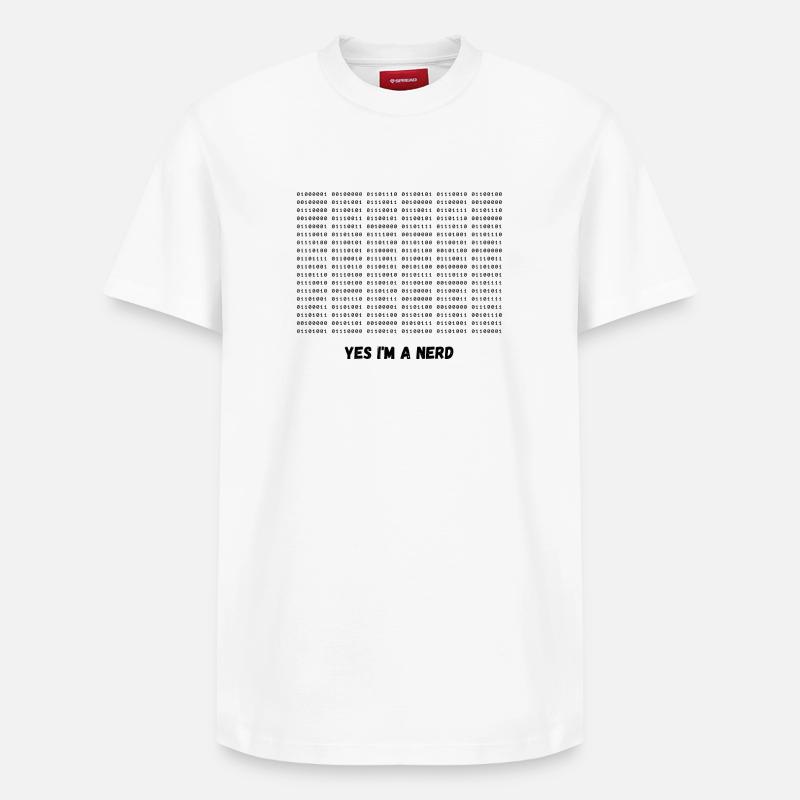 Je suis un nerd - T-shirt unisexe décontracté en coton Supima – de SPREAD - blanc