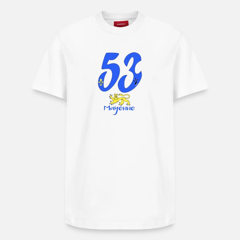 Mayenne - Relaxed Unisex Supima Cotton T-Shirt – von SPREAD - Weiß