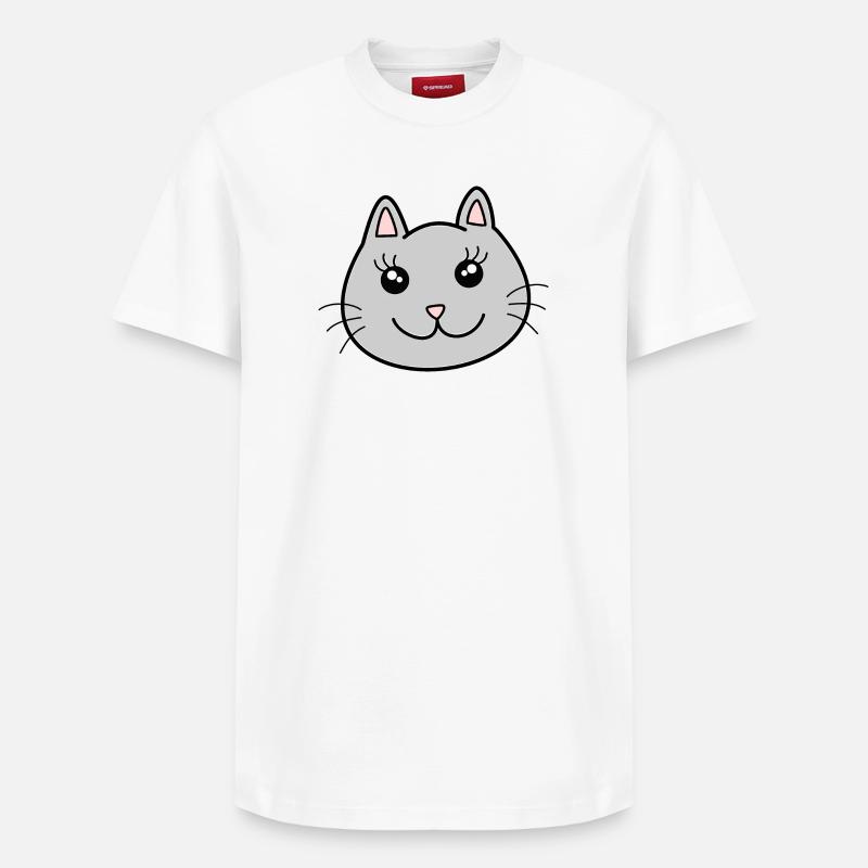Chats Chats - T-shirt unisexe décontracté en coton Supima – de SPREAD - blanc