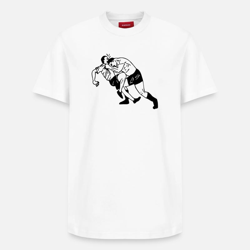 Kopfstoß - Relaxed Unisex Supima Cotton T-Shirt – von SPREAD - Weiß