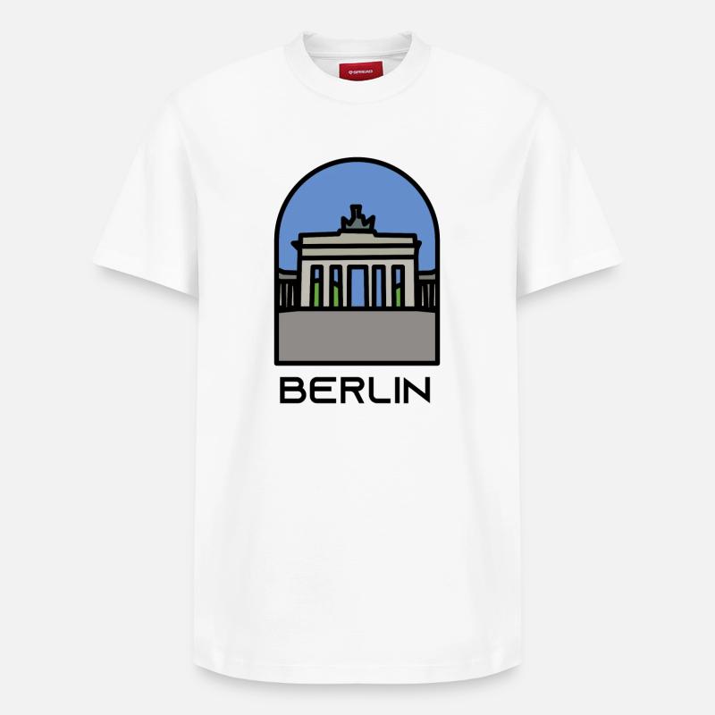 Berlin - T-shirt unisexe décontracté en coton Supima – de SPREAD - blanc