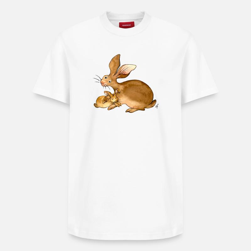 Ich möchte immer bei Dir bleiben - Relaxed Unisex Supima Cotton T-Shirt – von SPREAD - Weiß