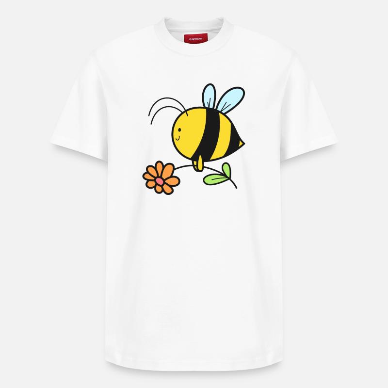 Bee Bees - Relaxed Unisex Supima Cotton T-Shirt – by SPREAD - white