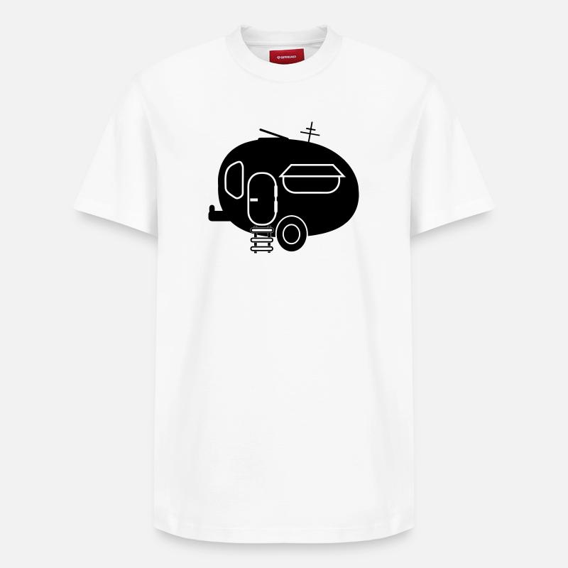 Caravan - Relaxed Unisex Supima Cotton T-Shirt – by SPREAD - white