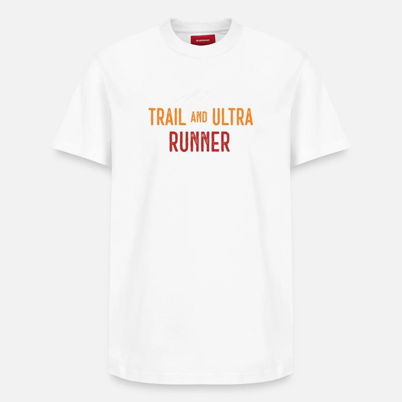 Trail et Ultra Runner - T-shirt unisexe décontracté en coton Supima – de SPREAD - blanc