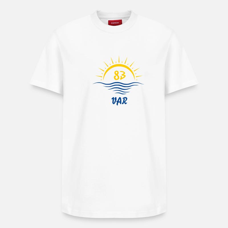 Var - T-shirt unisexe décontracté en coton Supima – de SPREAD - blanc